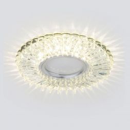 Точечный светильник с LED подсветкой Elektrostandard 2204 MR16 CL прозрачный