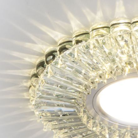Точечный светильник с LED подсветкой Elektrostandard 2204 MR16 CL прозрачный