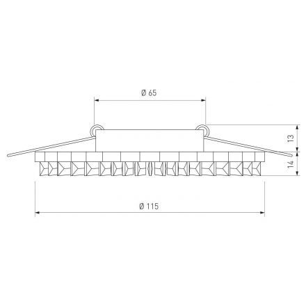 Точечный светильник с LED подсветкой Elektrostandard 2204 MR16 CL прозрачный