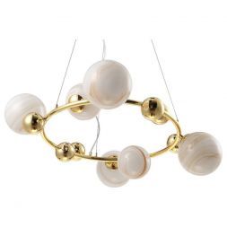Подвесная люстра Crystal Lux Salvadore SP6H Gold