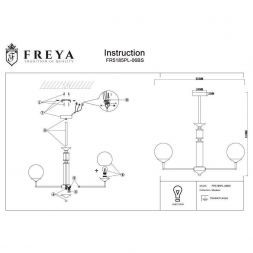 Потолочная люстра Freya FR5185PL-06BS Bolas