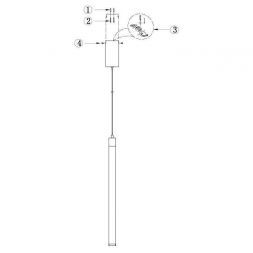 Светильник подвесной Maytoni P022PL-L10B Ray