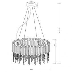 Подвесная люстра Maytoni Hail MOD097PL-08CH