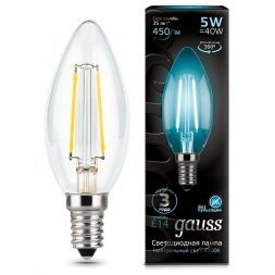 Лампа Gauss 103801205 LED Filament Candle E14 5W 4100К