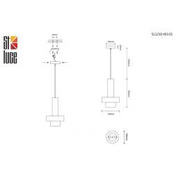 Светильник подвесной ST Luce SL1210.403.01 PIETRA