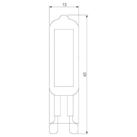 Светодиодная лампа G9 LED 5W 220V 4200K стекло BLG915 Elektrostandard