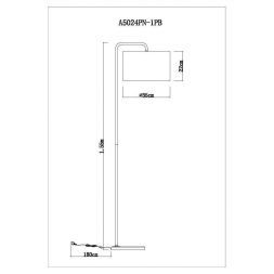 Торшер Arte Lamp A5024PN-1PB