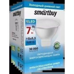 Лампа светодиодная JCDR 7W GU5,3 6000K Smartbuy SBL-GU5_3-07-60K-N