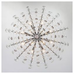 Подвесная люстра Eurosvet 10080/12 хром / прозрачный хрусталь