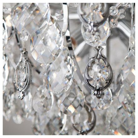 Подвесная люстра Eurosvet 10080/12 хром / прозрачный хрусталь