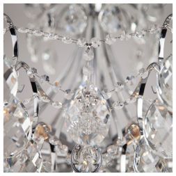 Подвесная люстра Eurosvet 10080/12 хром / прозрачный хрусталь