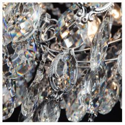 Подвесная люстра Eurosvet 10080/12 хром / прозрачный хрусталь