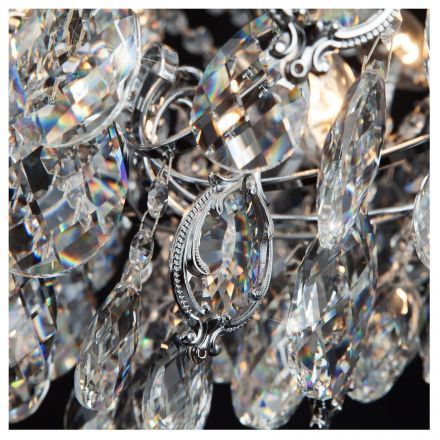 Подвесная люстра Eurosvet 10080/12 хром / прозрачный хрусталь