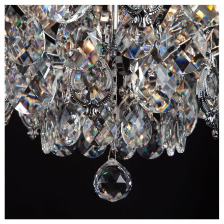 Подвесная люстра Eurosvet 10080/12 хром / прозрачный хрусталь