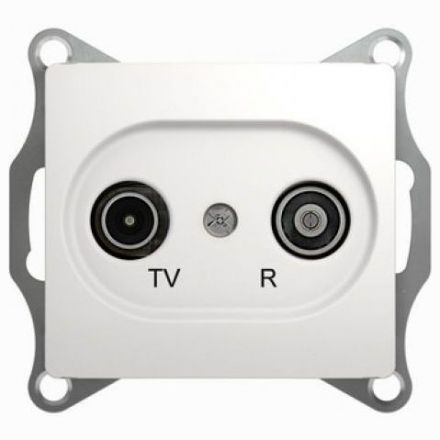 Розетка оконечная Schneider Electric Glossa Бел TV-R 1DB GSL000194