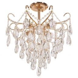 Люстра хрустальная ЭкономСвет 15506/4FGD WT (EKONOMSVET 15506/4FGD WT)