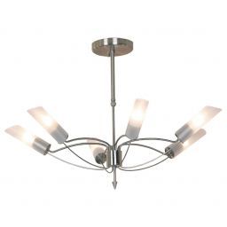Люстра на штанге LUSSOLE LSA-2813-06 LANO никель (LUSSOLE LSA-2813-06)