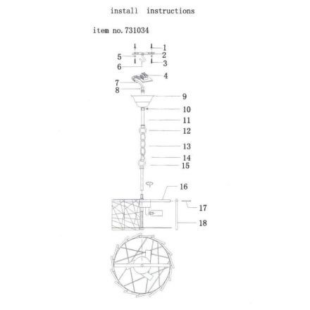 Подвесной светильник Lightstar 731034
