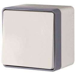 Выключатель 1-клавишный Werkel W5010203 IP44 слоновая кость (WL15-01-02)