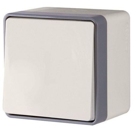 Выключатель 1-клавишный Werkel W5010203 IP44 слоновая кость (WL15-01-02)