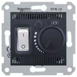 Регулятор теплого пола Schneider Electric Sedna Графит 10А с датчиком