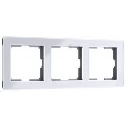 Рамка на 3 поста Acrylic белый Werkel W0032701