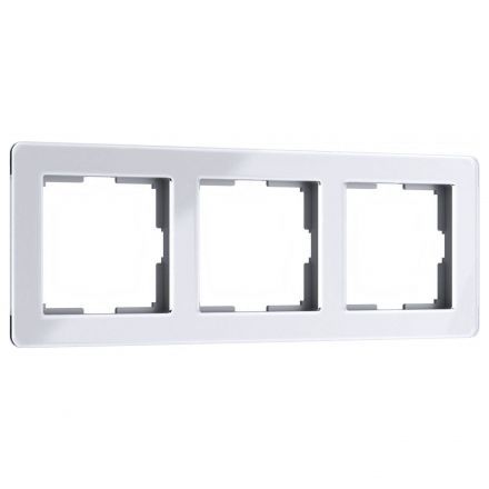 Рамка на 3 поста Acrylic белый Werkel W0032701
