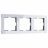 Рамка на 3 поста Acrylic белый Werkel W0032701