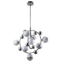 Подвесная люстра Crystal Lux Salvadore SP8V Chrome