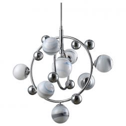 Подвесная люстра Crystal Lux Salvadore SP8V Chrome