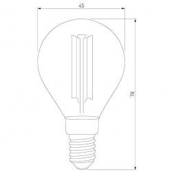 Филаментная светодиодная лампа Elektrostandard Mini Classic F 6W 3300K E14 (G45 тонированный) (BLE1408)