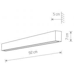 Настенный светильник Nowodvorski Straight Wall LED M 7561