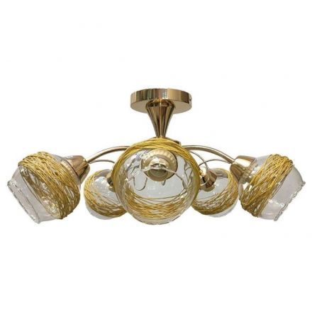 Люстра ЭкономСвет 10072/5FGD CL+BR