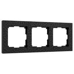 Рамка на 3 поста (черный) Werkel W0032408