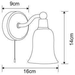 Светильник настенный Arte Lamp A2944AP-1CC