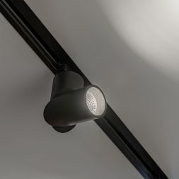 Трековый светильник для однофазного шинопровода Elektrostandard Corner Черный 15W 4200K (LTB33)