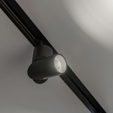 Трековый светильник для однофазного шинопровода Elektrostandard Corner Черный 15W 4200K (LTB33)