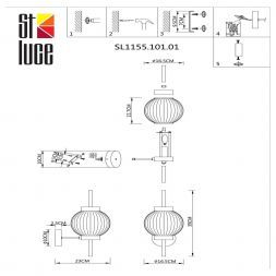Светильник настенный ST Luce SL1155.101.01 MARENA