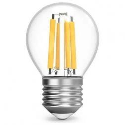 Лампа светодиодная филаментная Gauss E27 13W 4100K прозрачная 105802213
