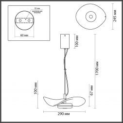 Подвесной светодиодный светильник Odeon Light 4860/10LA