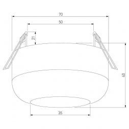 Светильник встраиваемый светодиодный Onde 25088/LED 7W 4000K чёрный Elektrostandard
