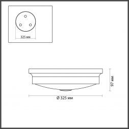 Настенно-потолочный светильник Odeon Light 4824/3C Marsei