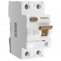 Устройство защитного отключения  1P+N 40 А 300 mA AC 6 kA W912P404 Werkel