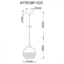 Светильник подвесной Arte Lamp A7761SP-1CC