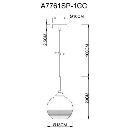 Светильник подвесной Arte Lamp A7761SP-1CC