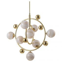 Подвесная люстра Crystal Lux Salvadore SP8V Gold