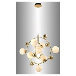 Подвесная люстра Crystal Lux Salvadore SP8V Gold