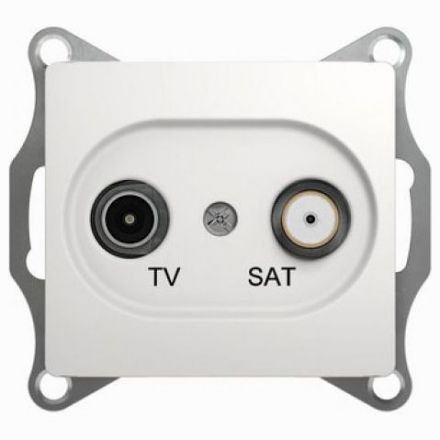 Розетка оконечная Schneider Electric Glossa Бел TV-SAT 1DB GSL000197