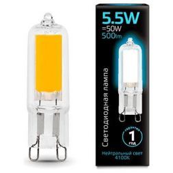 Лампа Gauss 107809205 LED G9 5.5W 4100K Glass