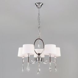 Люстра Eurosvet 10093/5 хром/прозрачный хрусталь Strotskis